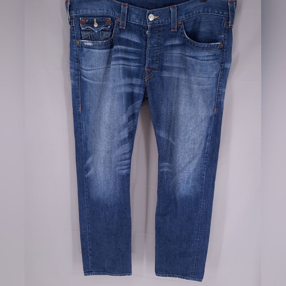 True Religion World Tour Zach Jeans Men's 42x31 Button Fly Vintage Y2K Pants